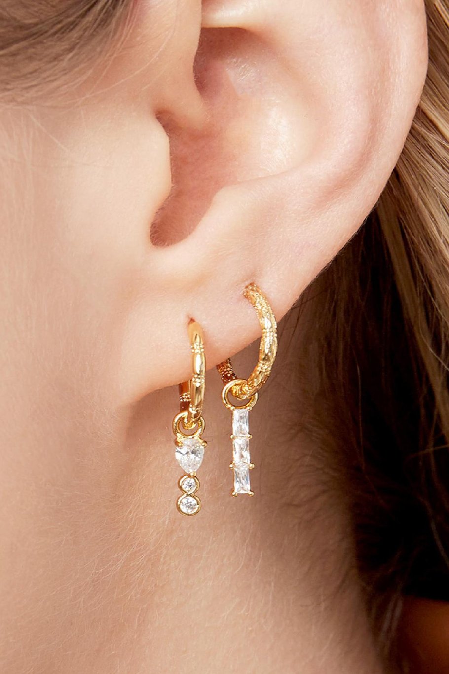 Dangling earring Purple Copper Picture5
